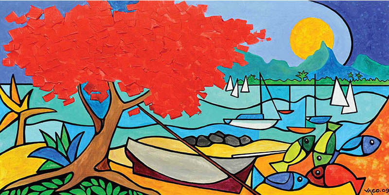 Le flamboyant de la baie