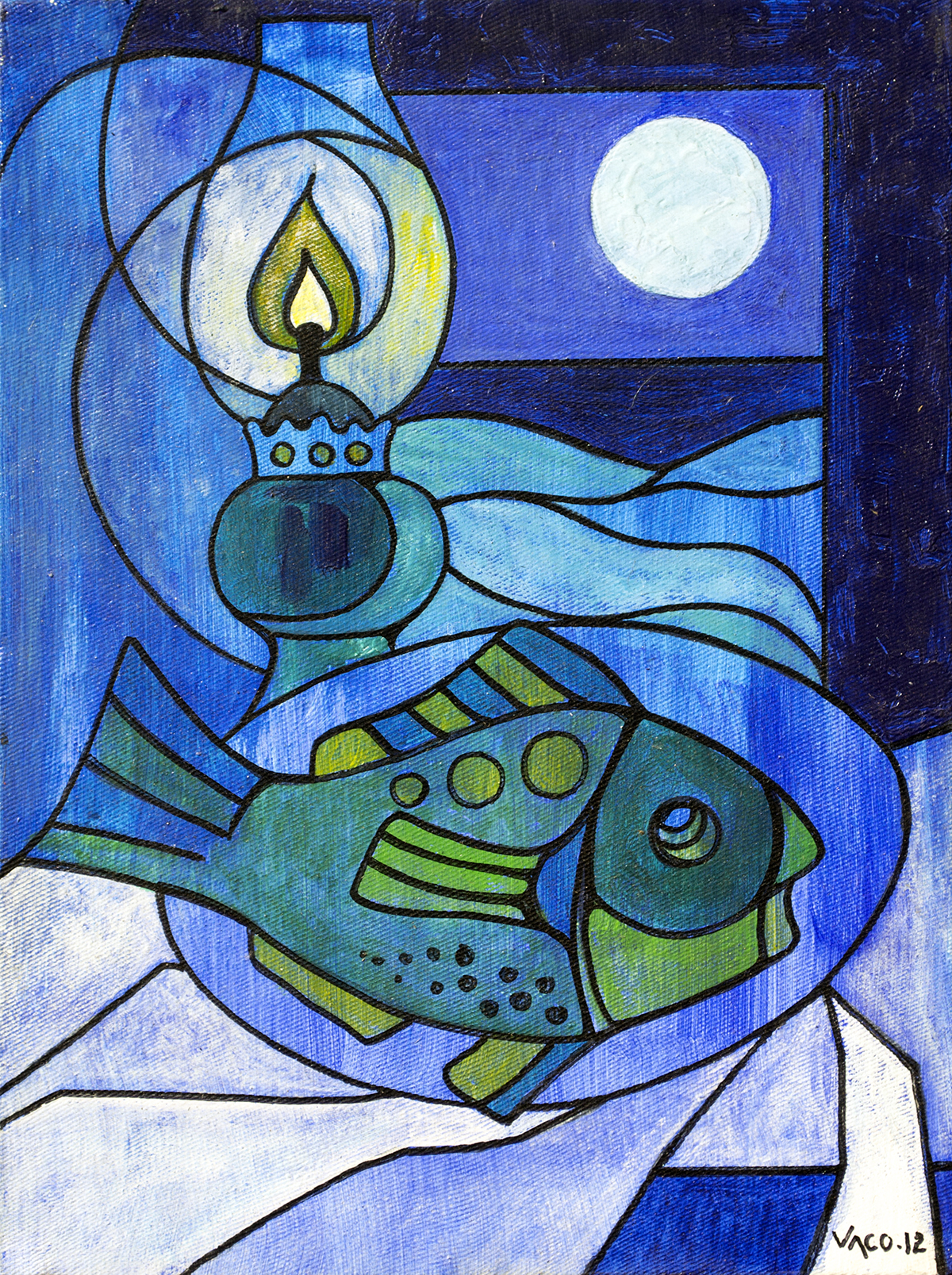 Poisson au clair de lune