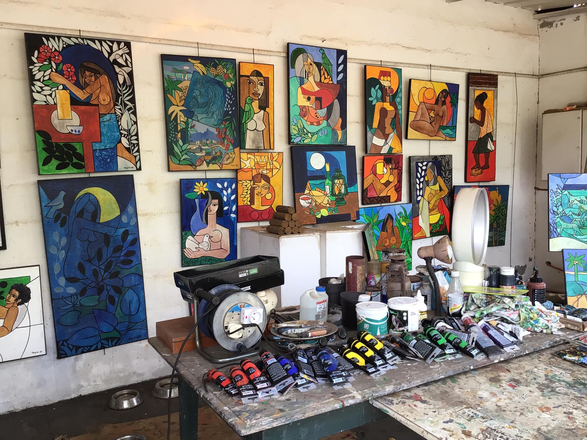 L'atelier de Vaco Baissac / Vaco Baissac's studio